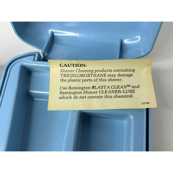 Vintage Lady Remington Electric Shaver Blue Travel Case Corded Working 1970s - Picture 6 of 6